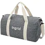 Pheebs 210 g/m² recycled cotton and polyester duffel bag