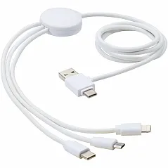 5-in-1 charging cable with antibacterial additive - Bullet