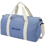 Pheebs 210 g/m² recycled cotton and polyester duffel bag