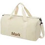 Pheebs 210 g/m² recycled cotton and polyester duffel bag