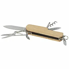 7-function wooden pocket knife