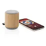  Bamboo and fabric 3W wireless speaker - XD Collection