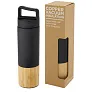 Torne 540 ml copper vacuum insulated stainless steel bottle with bamboo outer wall