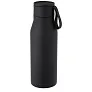 Ljungan 500 ml copper vacuum insulated stainless steel bottle with PU leather strap and lid