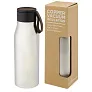 Ljungan 500 ml copper vacuum insulated stainless steel bottle with PU leather strap and lid