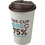 Americano® Eco 350 ml recycled tumbler with spill-proof lid