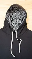 UNISEX CONTRAST PATTERNED HOODED SWEATSHIRT - Kariban