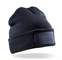 Recycled Double Knit Printers Beanie - Result Recycled