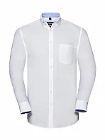 Men's LS Tailored Washed Oxford Shirt - Russell Collection