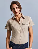 Ladies' Roll Sleeve Shirt - Russell Collection
