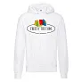  Vintage Hooded Sweat Classic Large Logo Print - Fruit of the Loom Vintage Collection