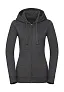  Ladies' Authentic Melange Zipped Hood Sweat - Russell 