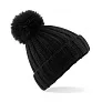 Verbier Fur Pop Pom Chunky Beanie - Beechfield