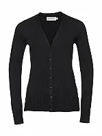 Ladies' V-Neck Knitted Cardigan - Russell Collection