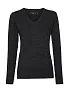  Ladies V-Neck Knitted Pullover - Russell Collection