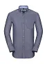  Men's LS Tailored Washed Oxford Shirt - Russell Collection