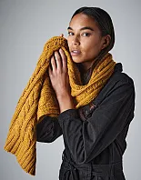 Cable Knit Melange Scarf - Beechfield