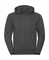 Men's Authentic Melange Zipped Hood Sweat - Russell 