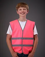 Kids Fluo Reflective Border Waistcoat - Yoko