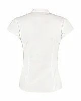 Women's Tailored Fit Mandarin Collar Blouse SSL - Kustom Kit