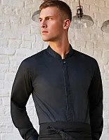 Tailored Fit Mandarin Collar Shirt - Bargear