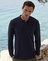 Premium Long Sleeve Polo - Fruit of the Loom
