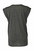 Women's Flowy Muscle Tee Rolled Cuff - Bella+Canvas