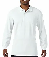 Premium Cotton Adult Double Piqué Polo LS - Gildan