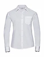 Ladies' Cotton Poplin Shirt LS - Russell Collection