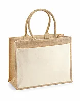 Cotton Pocket Jute Shopper - Westford Mill