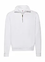 Classic Zip Neck Sweat - Fruit of the Loom