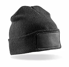 Recycled Double Knit Printers Beanie - Result Genuine Recycled