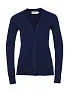  Ladies' V-Neck Knitted Cardigan - Russell Collection