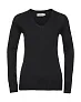  Ladies V-Neck Knitted Pullover - Russell Collection