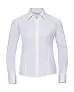  Ladies' LS Fitted Poplin Shirt - Russell Collection