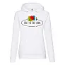  Ladies Vintage Hooded Sweat Large Logo Print - Fruit of the Loom Vintage Collection