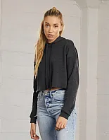 Ženski skraćeni hoodie od flisa - Bella+Canvas