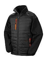 Black Compass Padded Softshell - Result Genuine Recycled