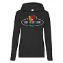  Ladies Vintage Hooded Sweat Large Logo Print - Fruit of the Loom Vintage Collection