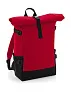  Block Roll-Top Backpack - Bagbase