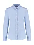  Women's Tailored Fit Stretch Oxford Shirt LS - Kustom Kit