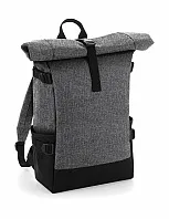 Block Roll-Top Backpack - Bagbase