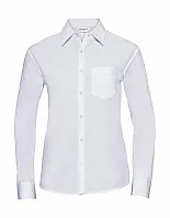 Ladies' LS Poplin Shirt - Russell Collection
