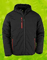 Black Compass Padded Winter Jacket - Result Genuine Recycled