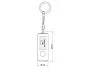 SLIP aluminium key holder with LED lamp