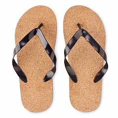 Cork beach slippers L