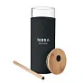 STRASS Glass tumbler 450ml bamboo lid