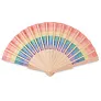 BOWFAN Rainbow wooden hand fan