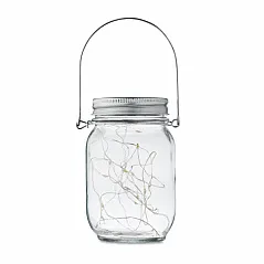 Solar mason jar outdoor lamp