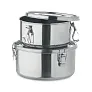 ELLES Set of 2 stainless steel boxes
